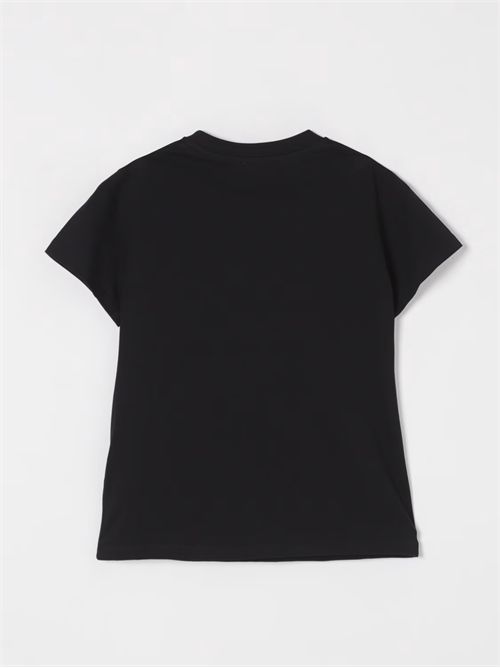T-shirt bambina nera MOSCHINO KIDS | HMM058LAA02//60100